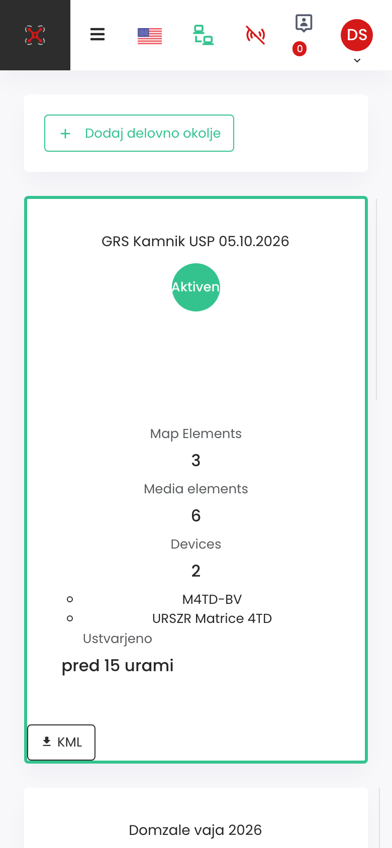 Delovna okolja na telefonu