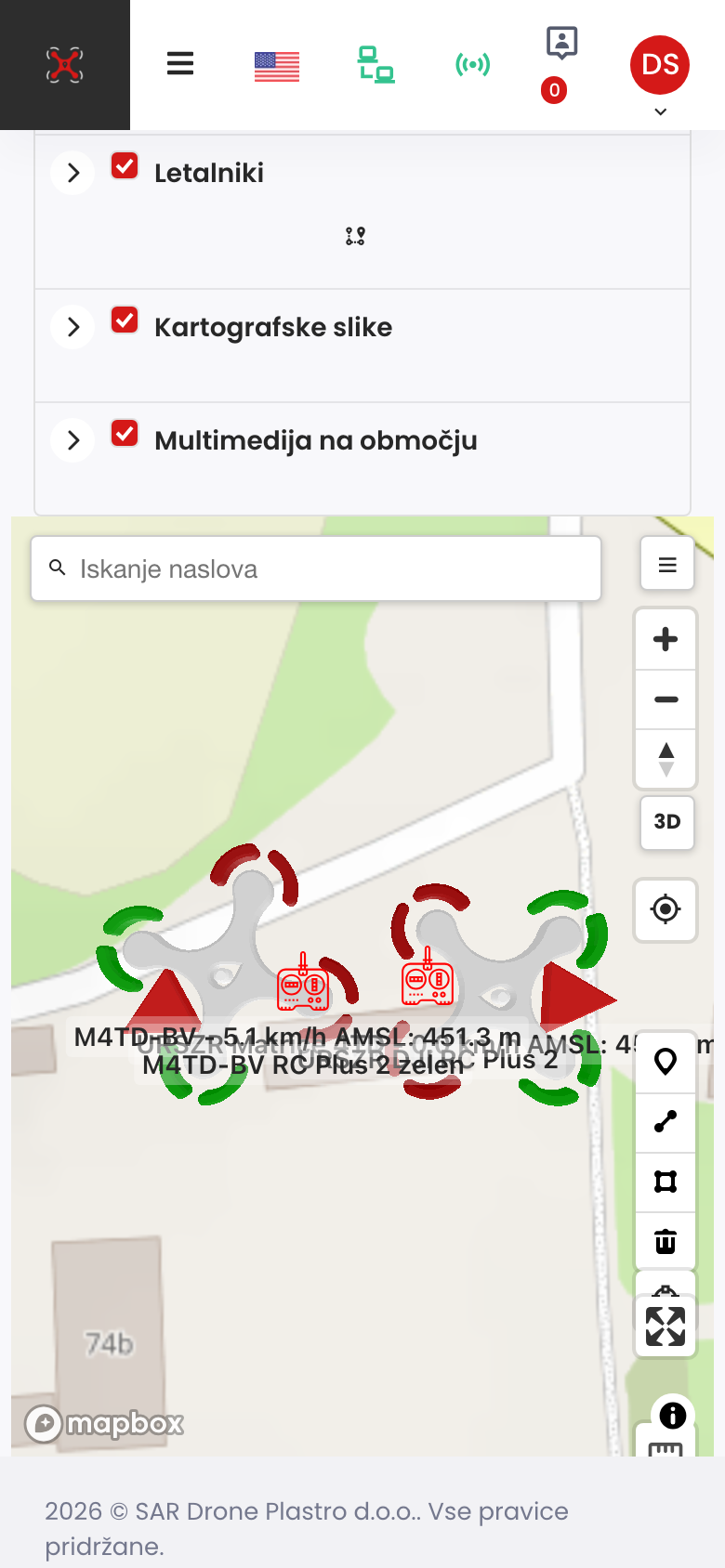 Zemljevid na telefonu